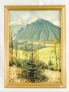 Fritz Mühlbrecht (* Berlin 1880, Studium an der AK: Fritz Mühlbrecht (* Berlin 1880, Studium an der AK München unter Ludwig von Herterich und Franz von Stuck), Landschafts-, Figuren-, Interieurmaler und Radierer in Steinebach am Wörthsee, Blick auf