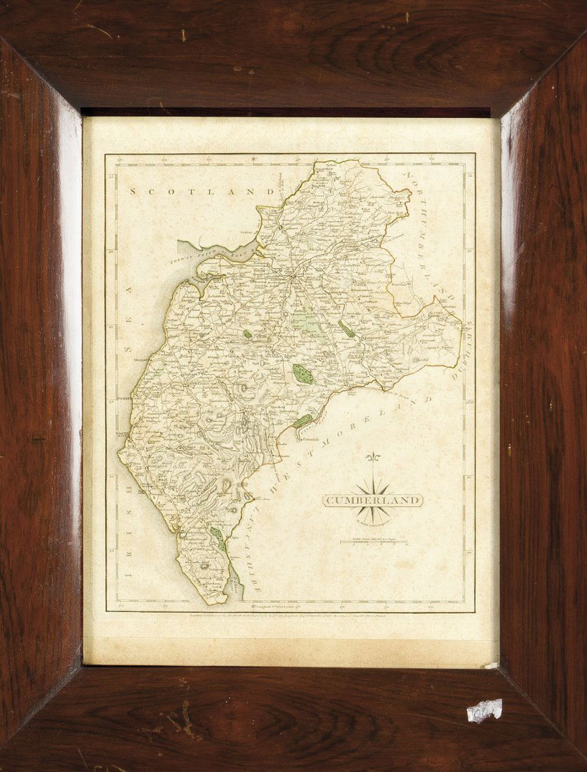 Konvolut von 7 historischen Karten d. 18. Jh., große: Konvolut von 7 historischen Karten d. 18. Jh., große Karte Belgiens von F. de Witt, drei Karten mit Landesteilen Englands von John Cary, sowie drei dekorative Blaeu-Karten als Faksimiles d. 20. Jh.,