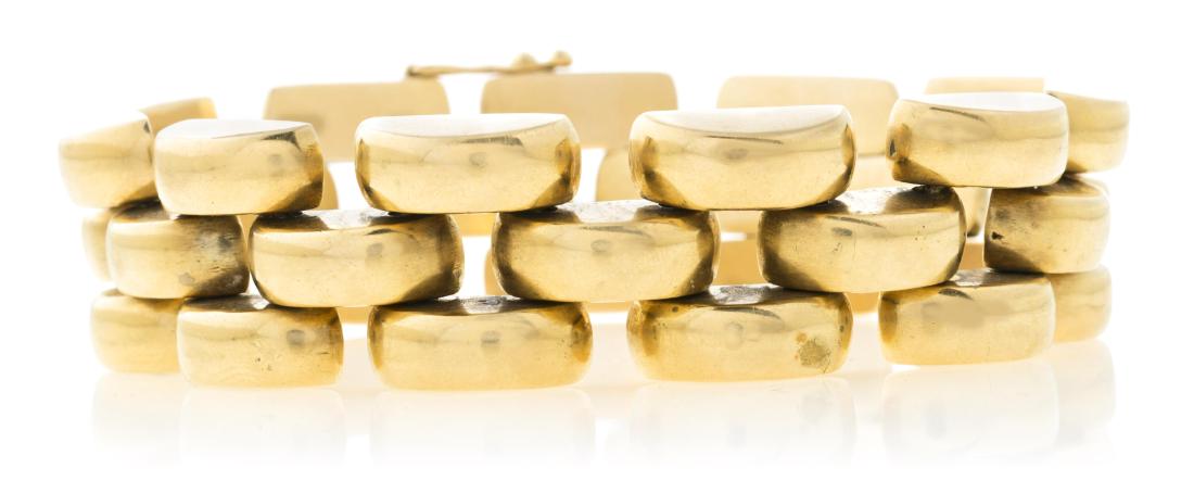 Gold mesh bracelet, circa 1940 Gold. 65,2 gr (1 of 2)