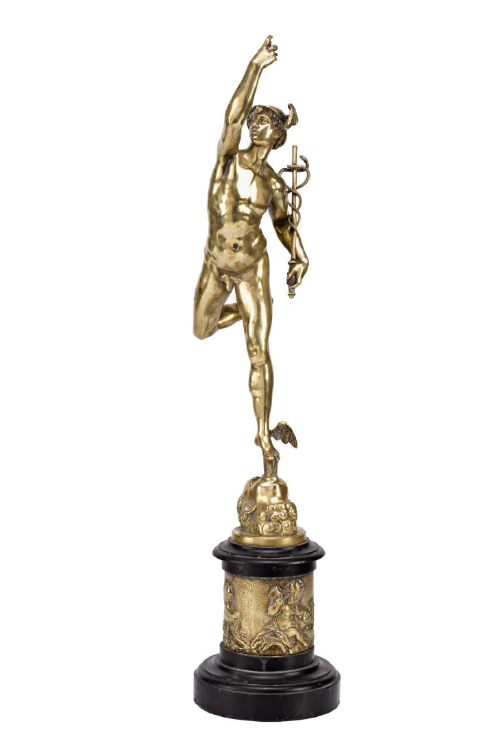 French school, early 20th Century  Mercury Gilt-bronze (1 of 7)