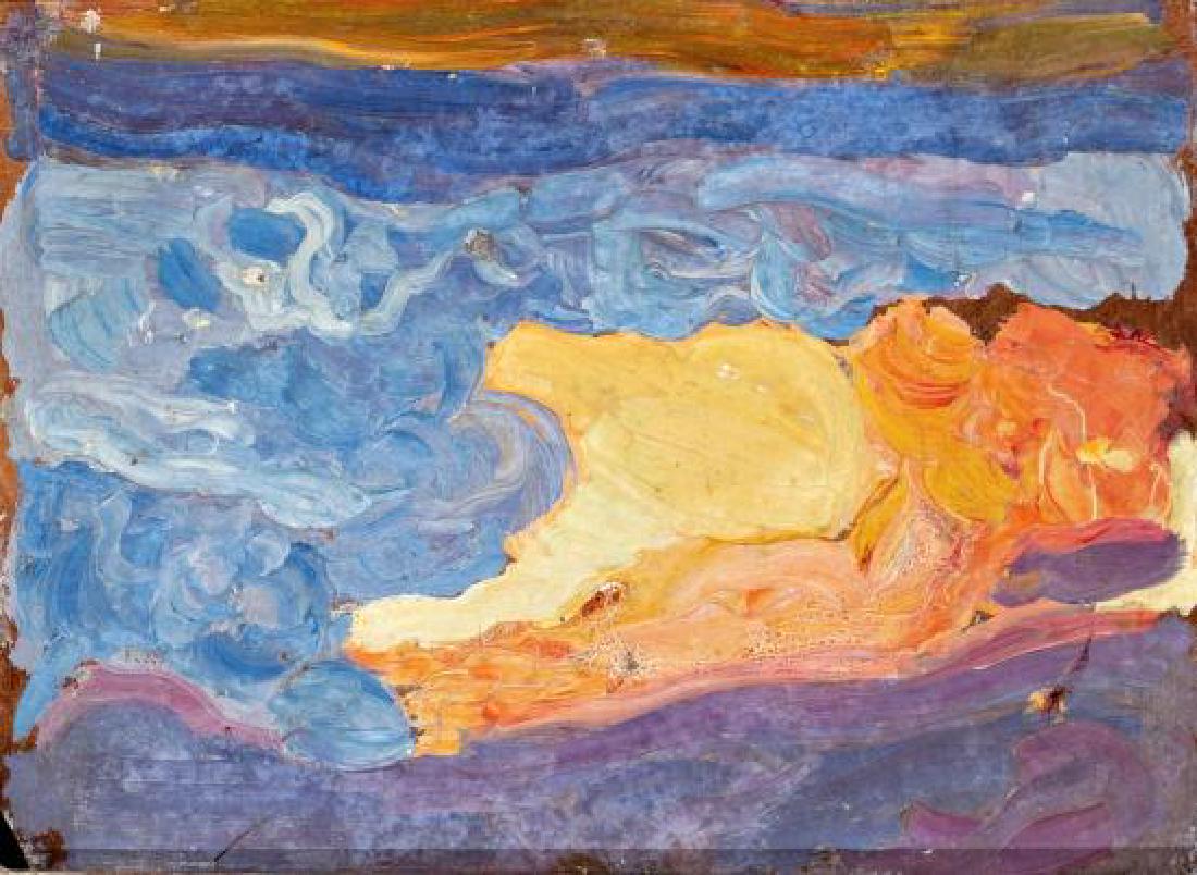 Hermenegildo Anglada Camarasa Barcelona 1872 -: Hermenegildo Anglada Camarasa Barcelona 1872 - PollenÃ§a 1959 Sketch Oil on wood Includes a certificate signed by Beatriz Anglada-Camarasa in PollenÃ§a, the 24th November 2012 18.5x24.5 cm