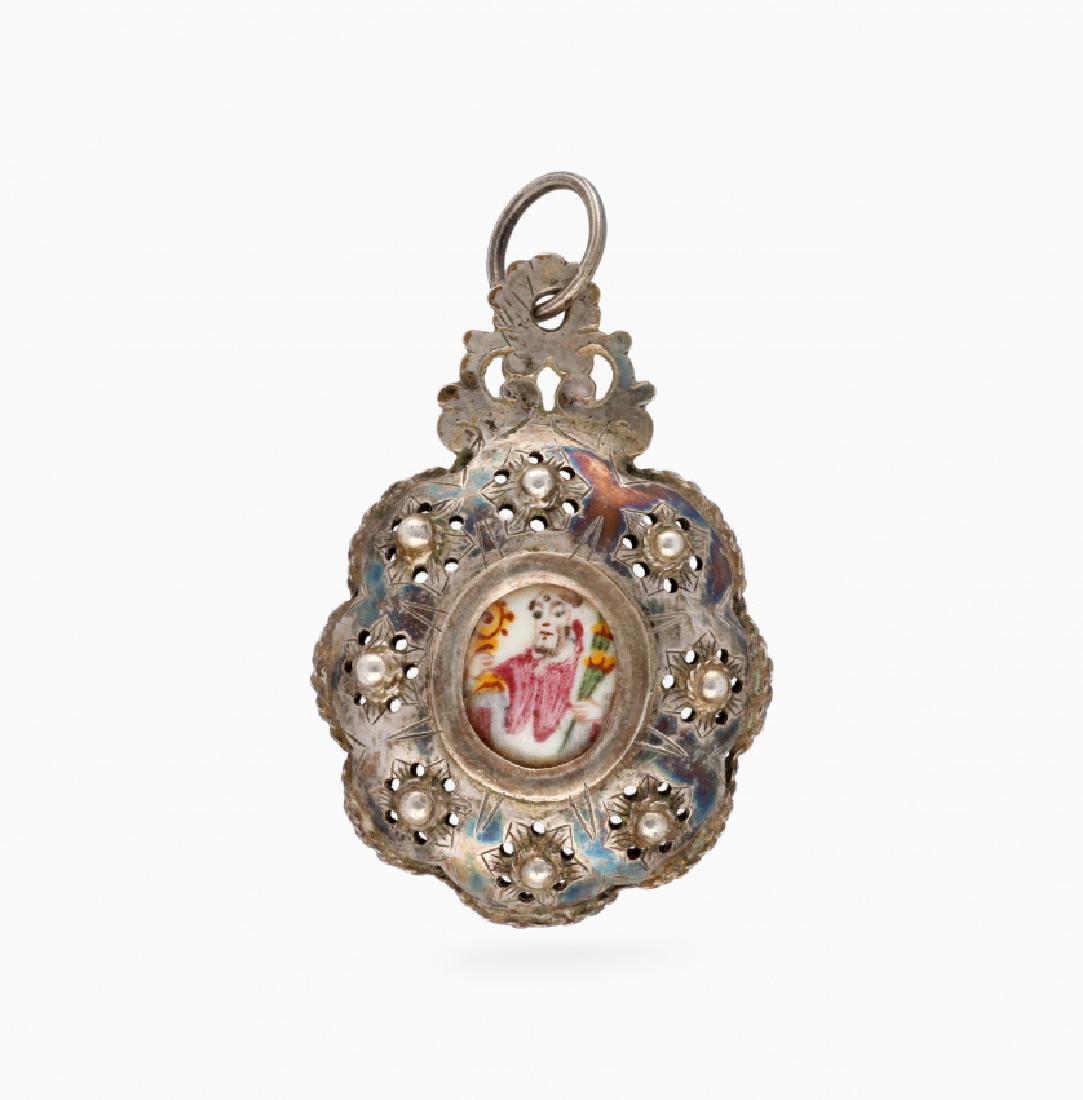 Silver reliquary pendant, 18th Century (1 of 1)