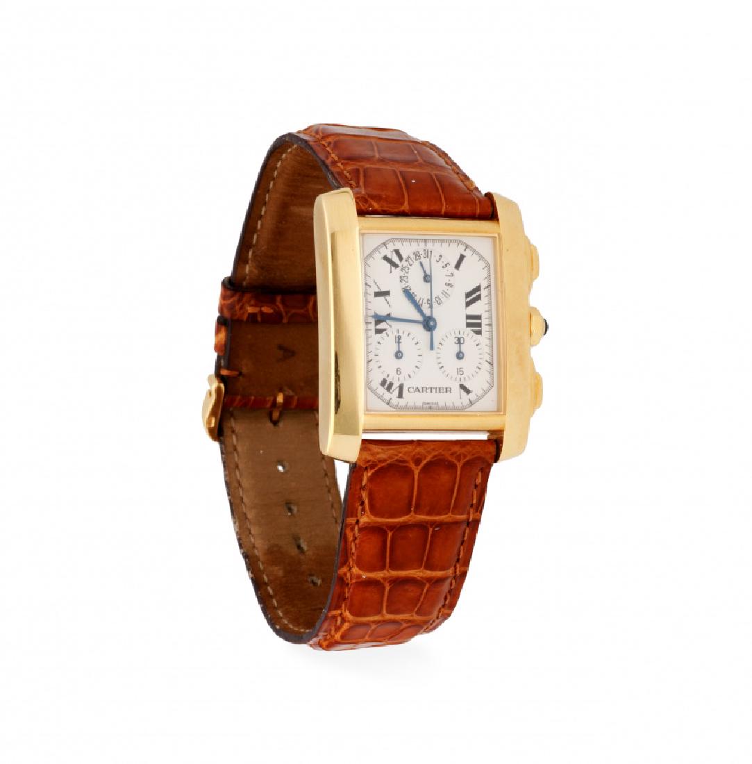 Cartier, Tank Francaise Chronoflex, Wristwatch (1 of 3)