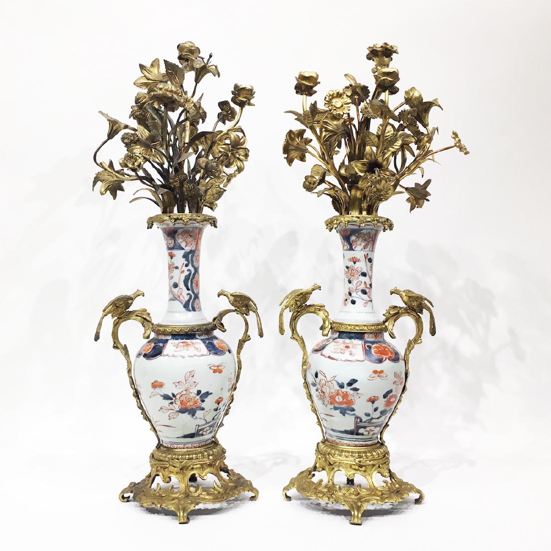 18th C. French Bronze Mounted Imari Vases (1 of 1)
