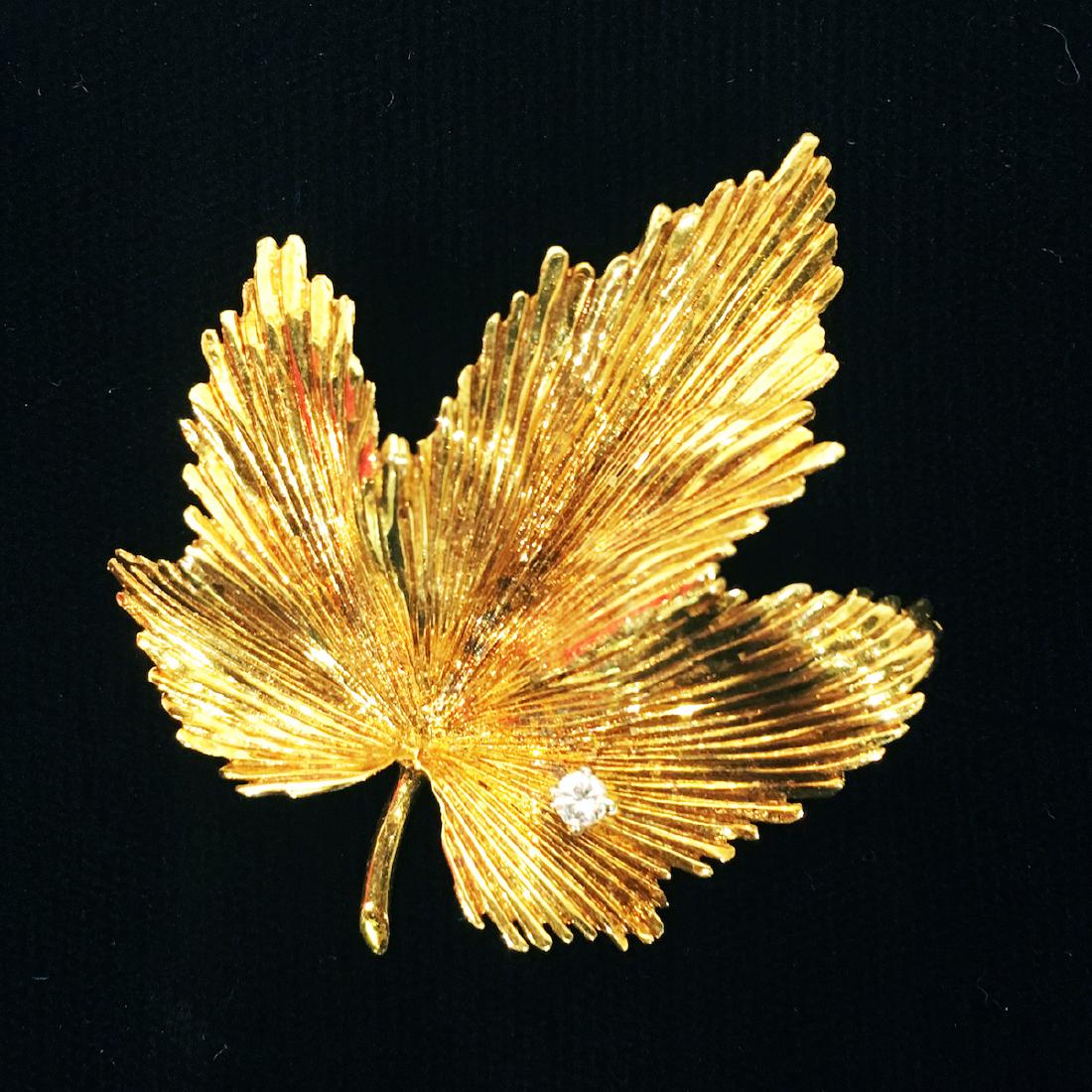 Tiffany Gold Leaf Pin (1 of 2)