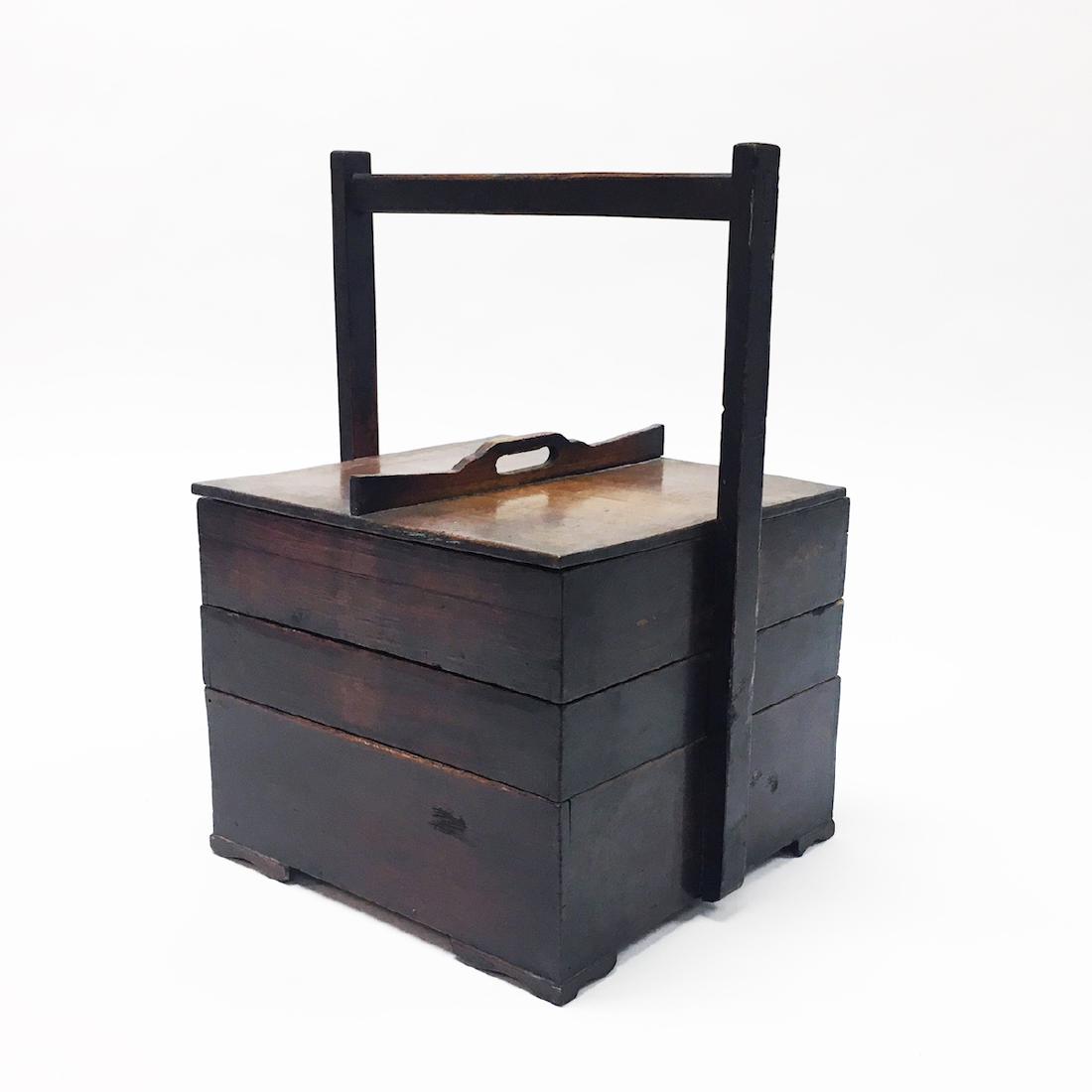 Japanese 19th Century Food Delivery Box: 18 x 12 x 11 in