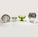 Four Japanese Silver Overlay on Glass Pieces