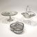 Three Japanese Silver Overlay Glass Pieces