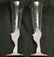 Pair of Japanese Sasaki Crystal Champagne Flutes - 5