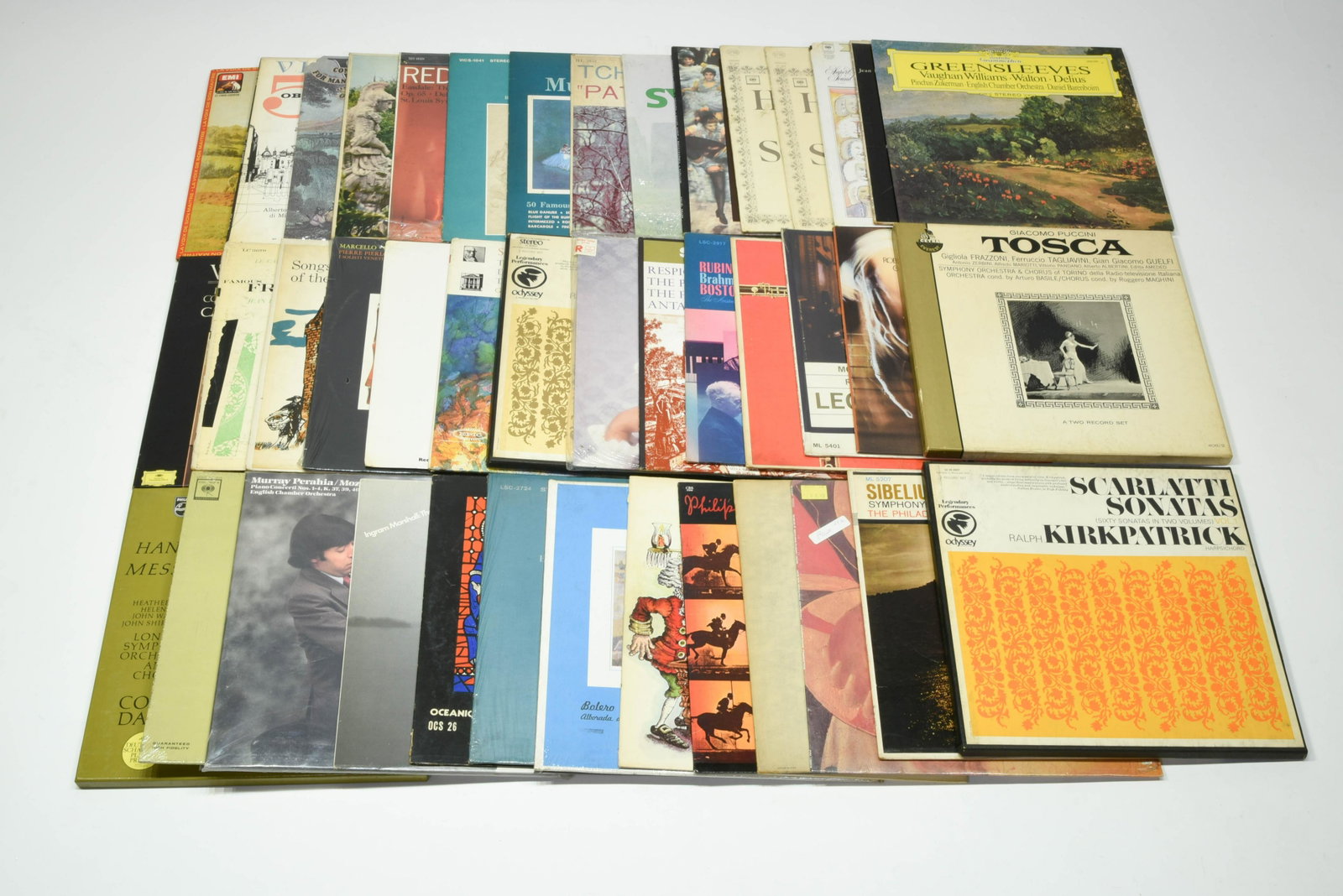 A lot of 42 Vinyl LPs Classical NO RESERVE!: Assorted collection of 42 vinyl records of classical music. NO RESERVE!