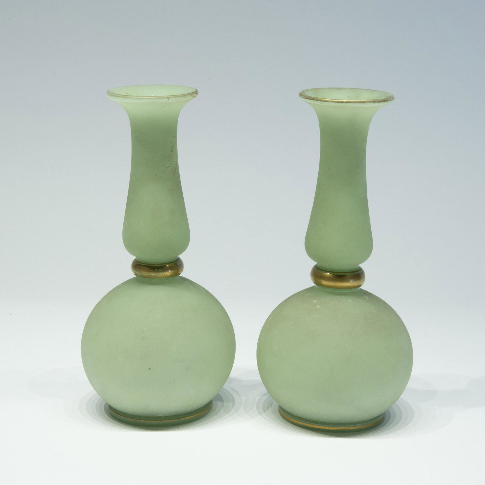 Pair of French Opaline Glass Vases (1 of 2)