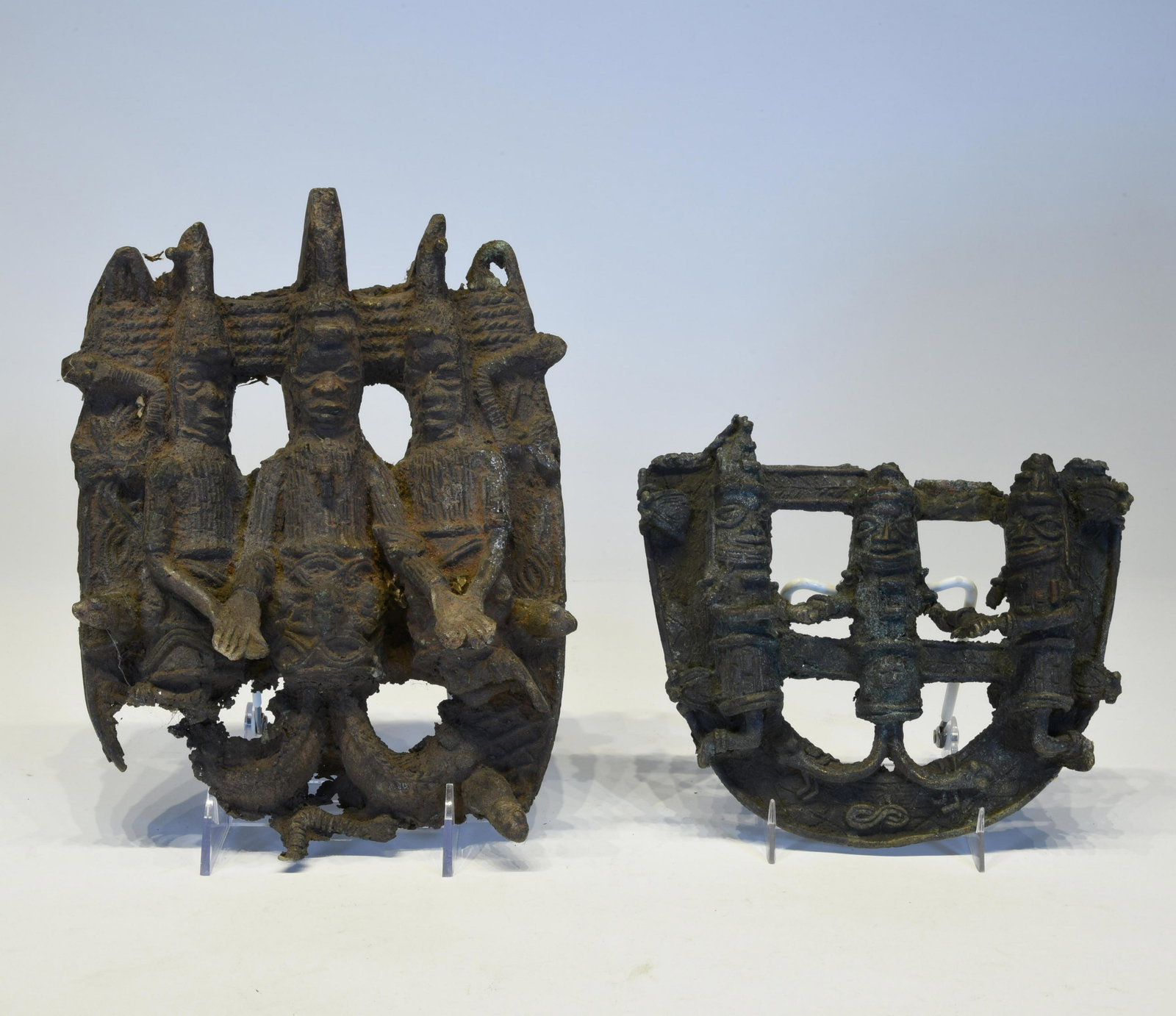 Two Benin Bronze Figures, African Art (1 of 2)