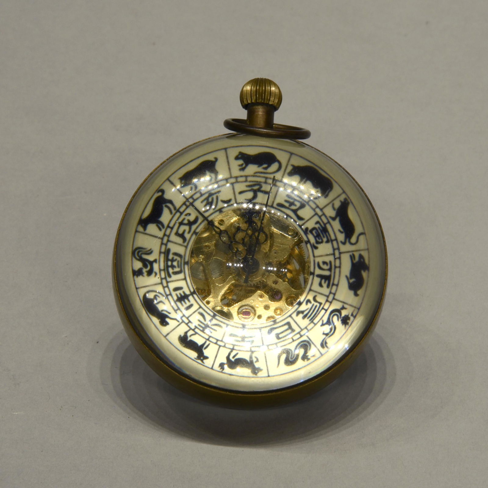 Unusual Chinese Crystal Ball Clock (1 of 4)