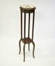 Tall Marble Top Wooden Stand