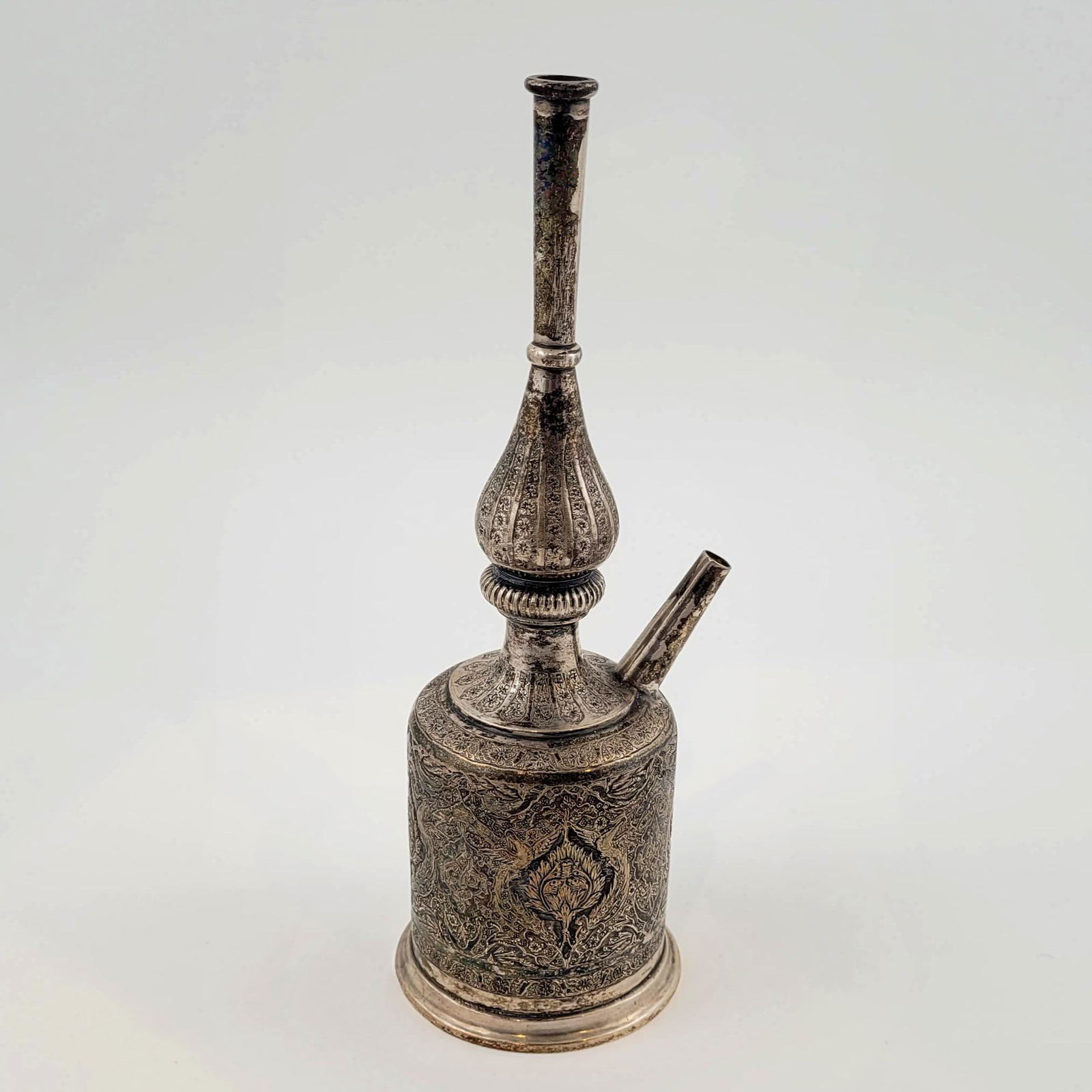 Persian Silver Waterpipe, Hookah (1 of 3)