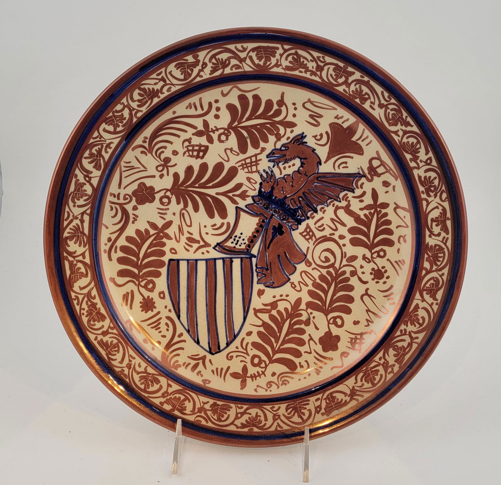 Hispano Moresque Luster Decorated Plate (1 of 2)
