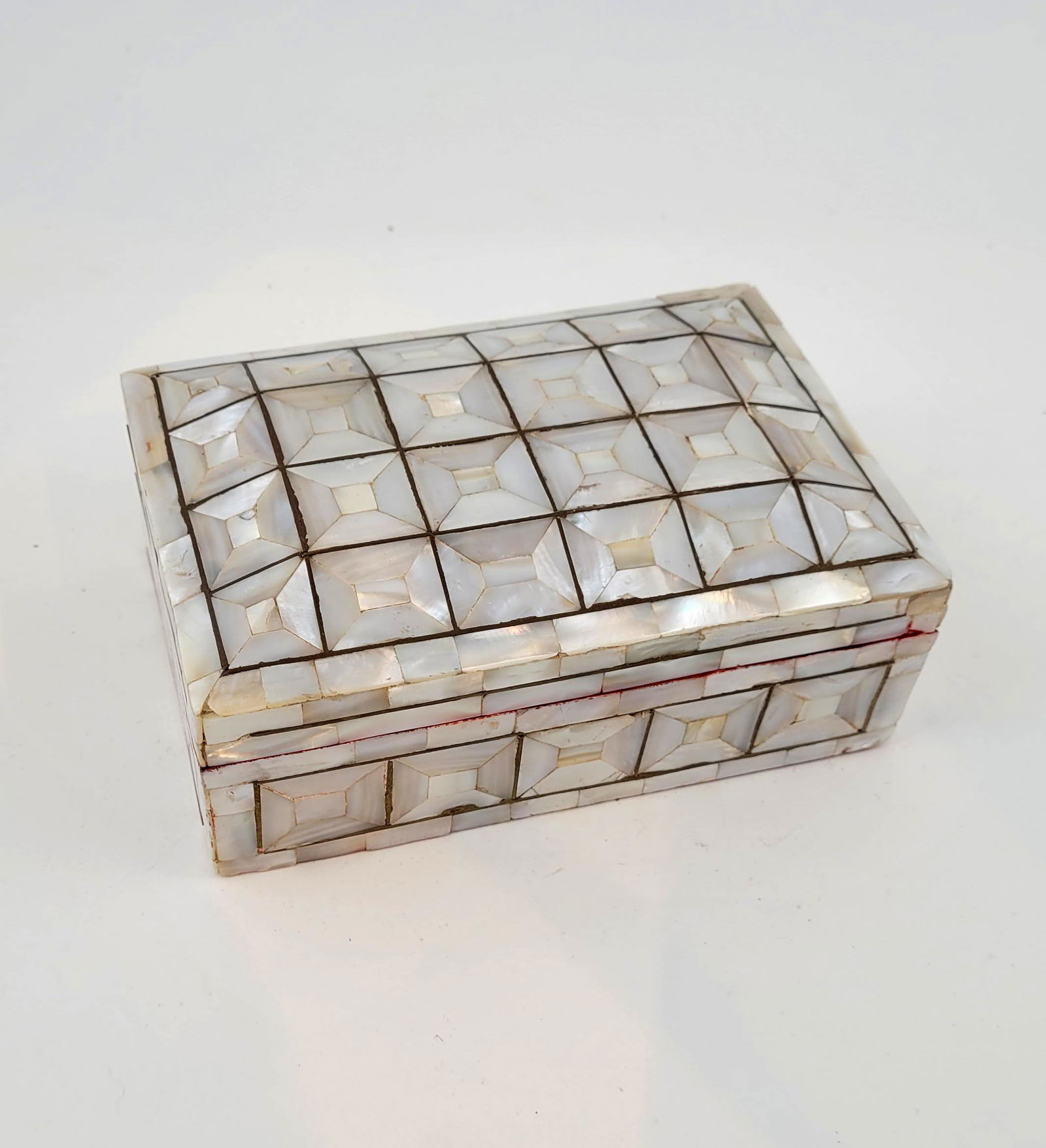 Indian Mother of Pearl Set Wood Box (1 of 3)
