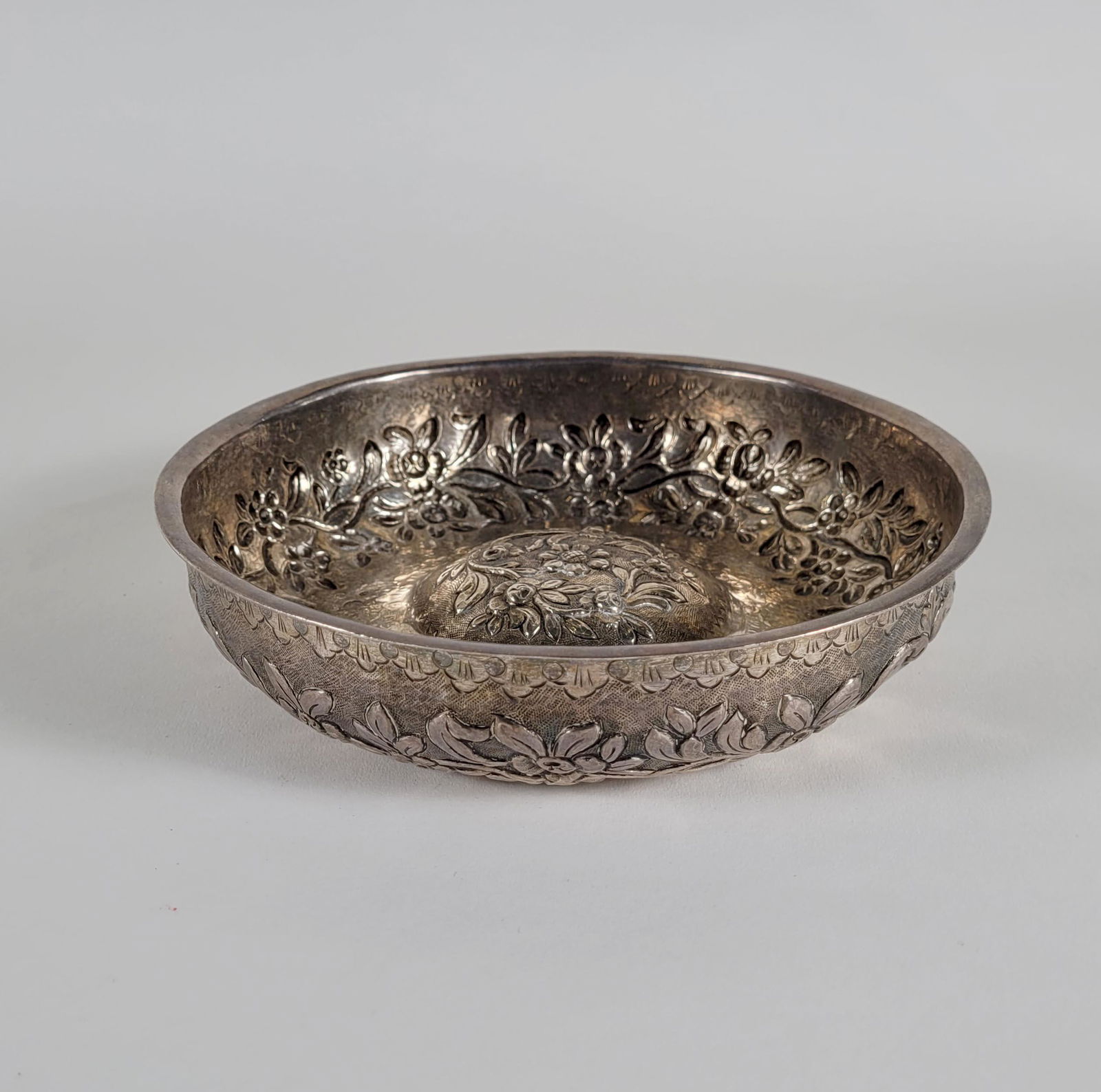 Turkish Repousse Silver Bowl (1 of 4)