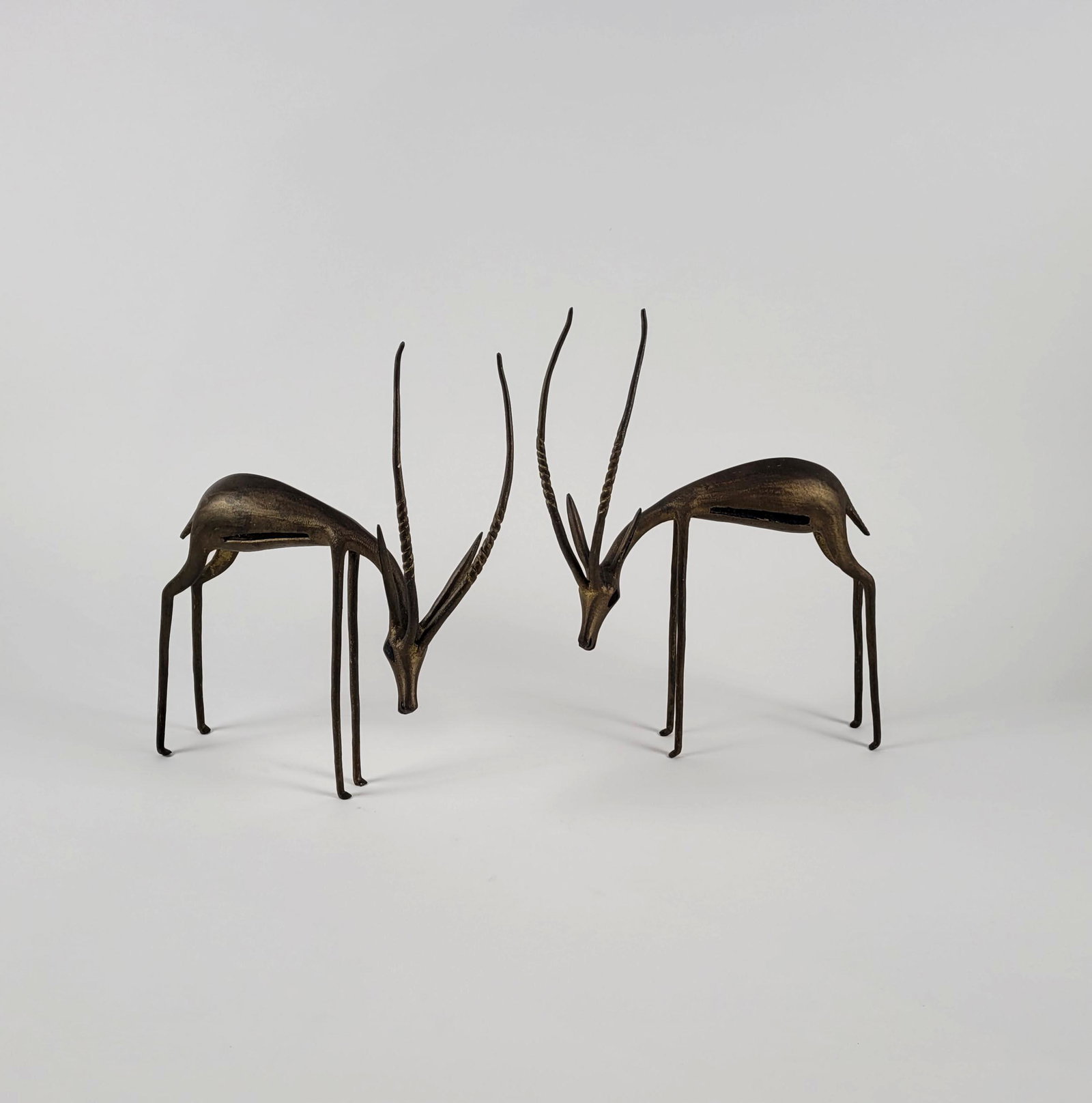 Pair African Bronze Gazelles (1 of 3)