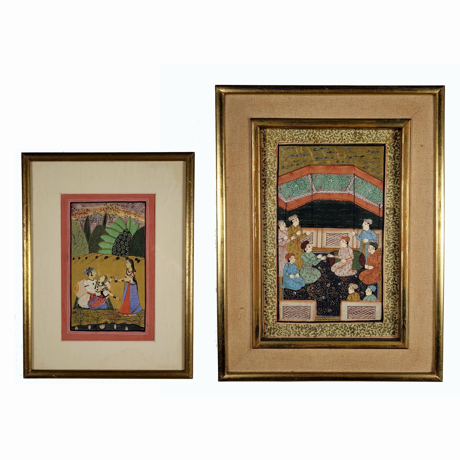 Two Indian Miniature Paintings (1 of 4)