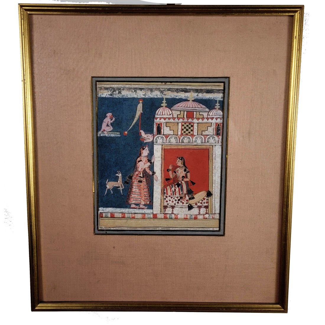Indian Miniature Malwa School Painting, 16th Century (1 of 4)
