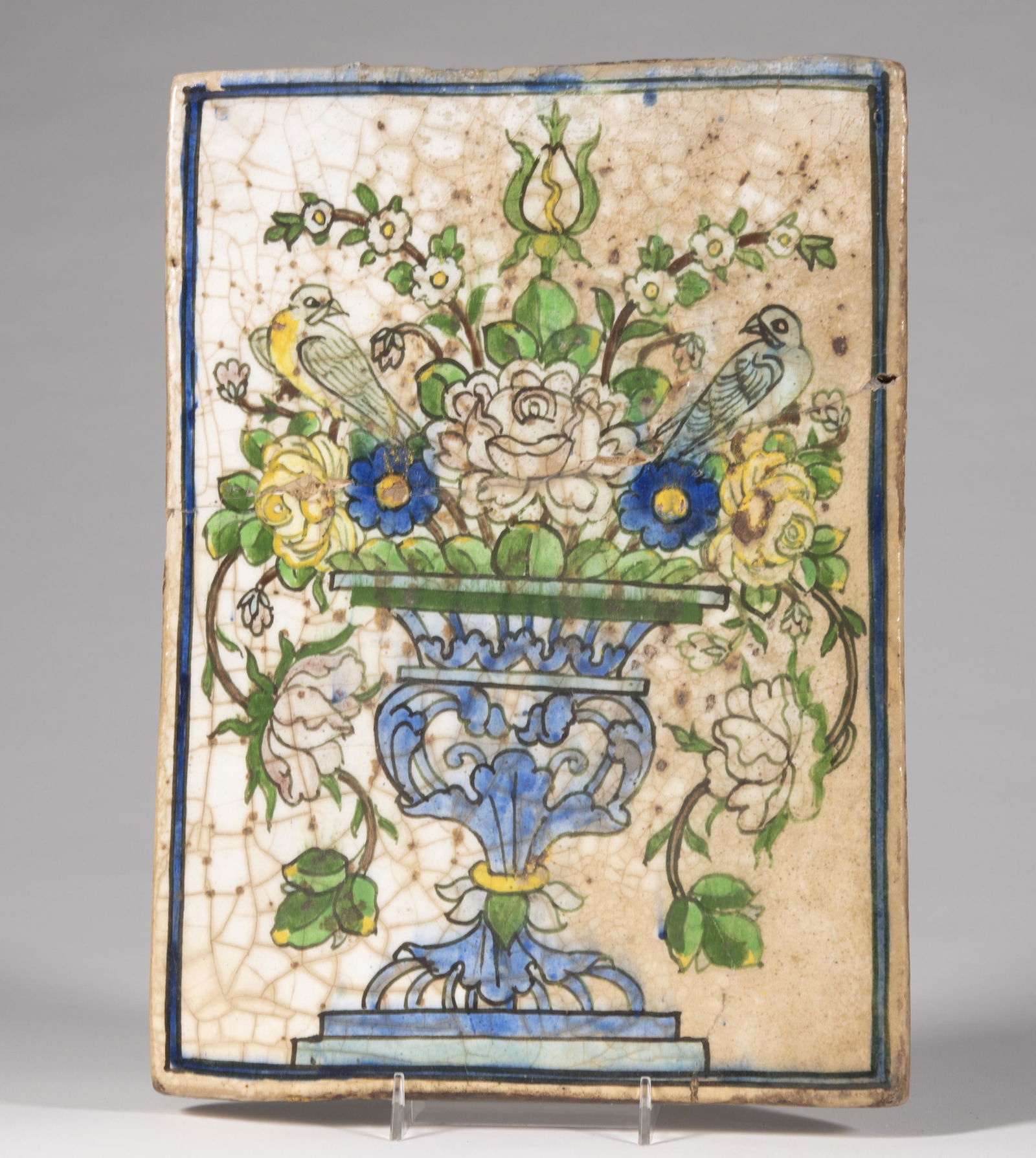 Persian Ceramic Pottery Tile (1 of 2)