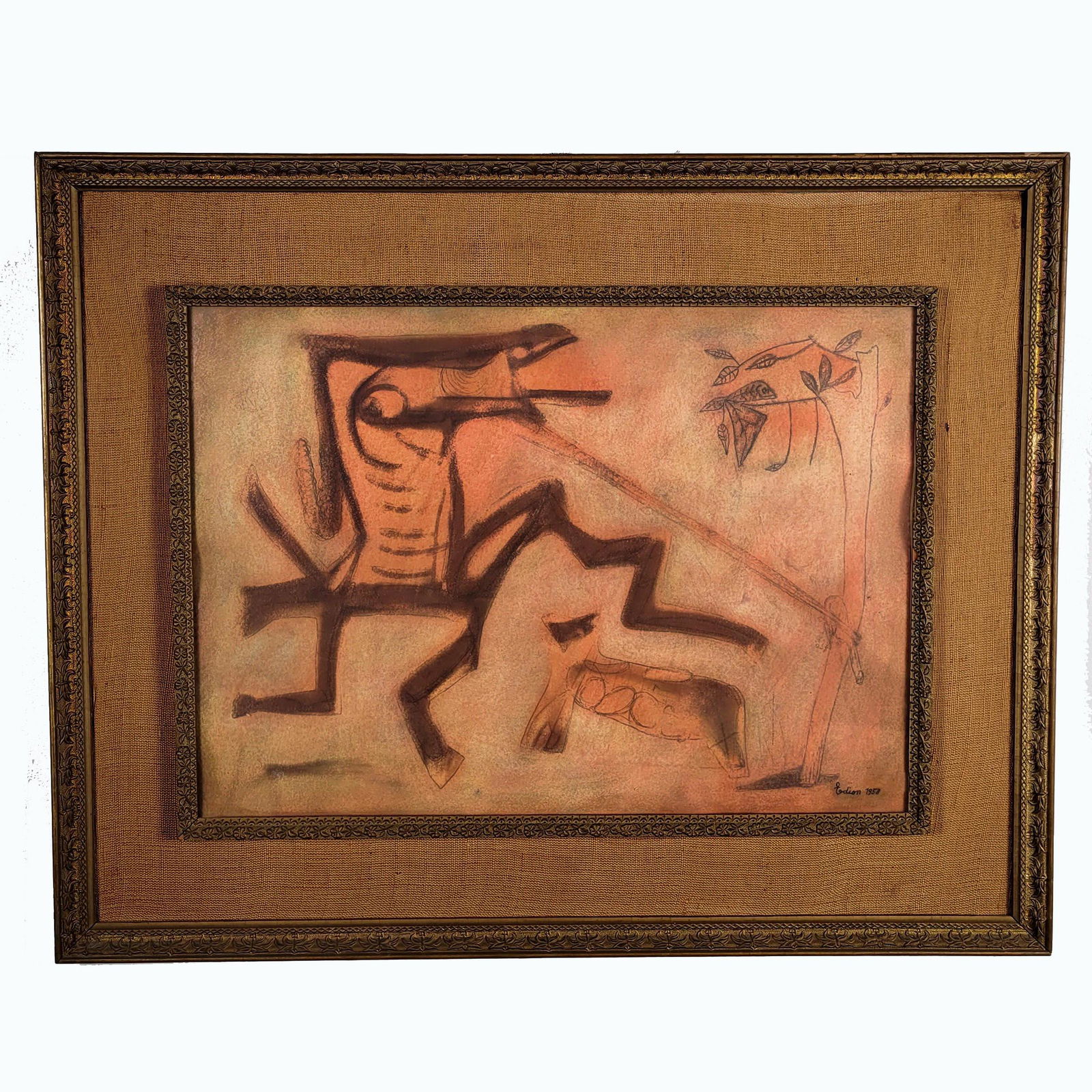 Mid 20th Century Painting on Board (1 of 3)