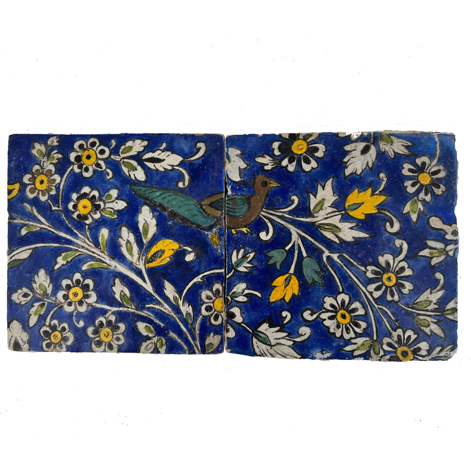 Safavid Querda Seca Pottery Tile Panel (1 of 2)