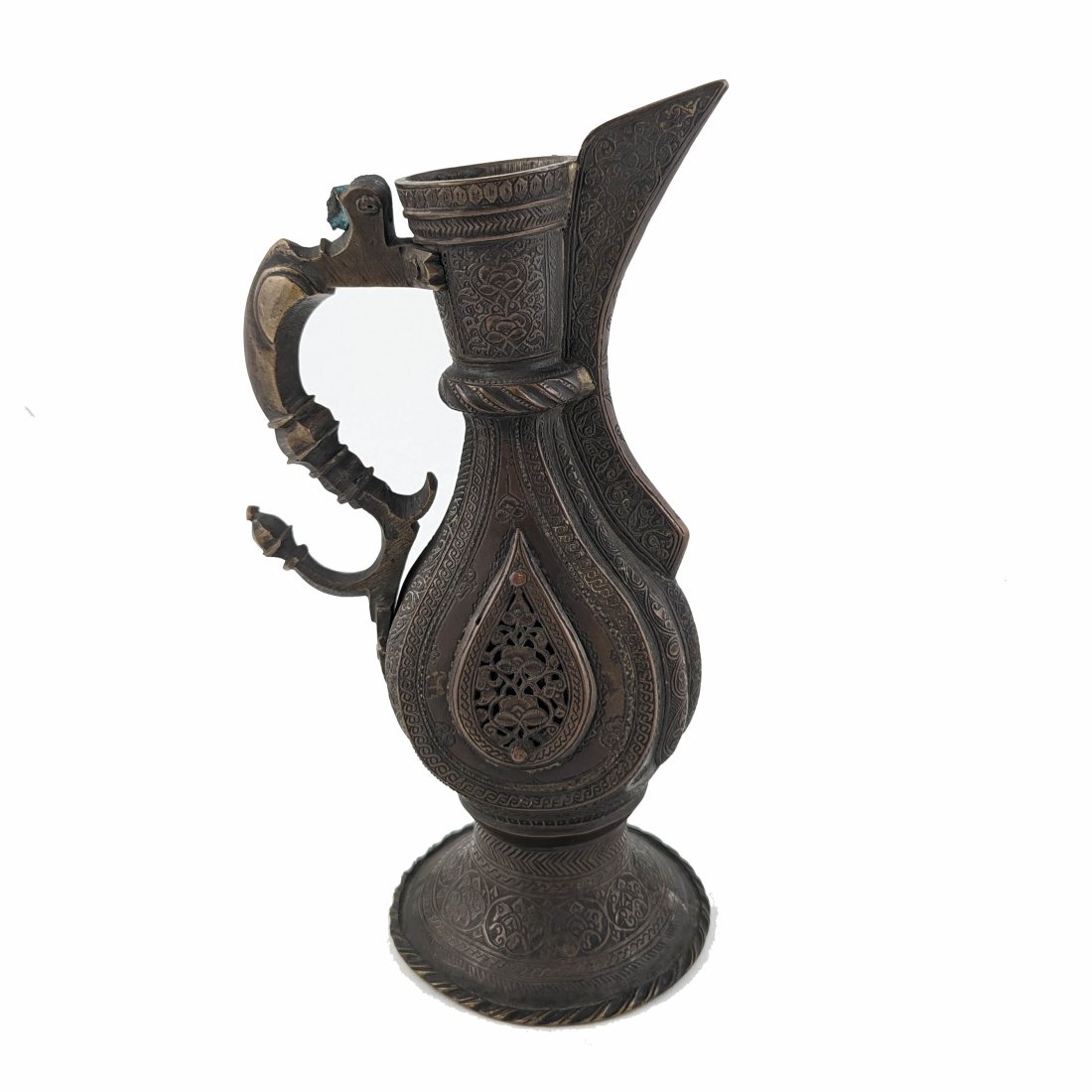 Persian Hand Chased Brass Ewer (1 of 5)