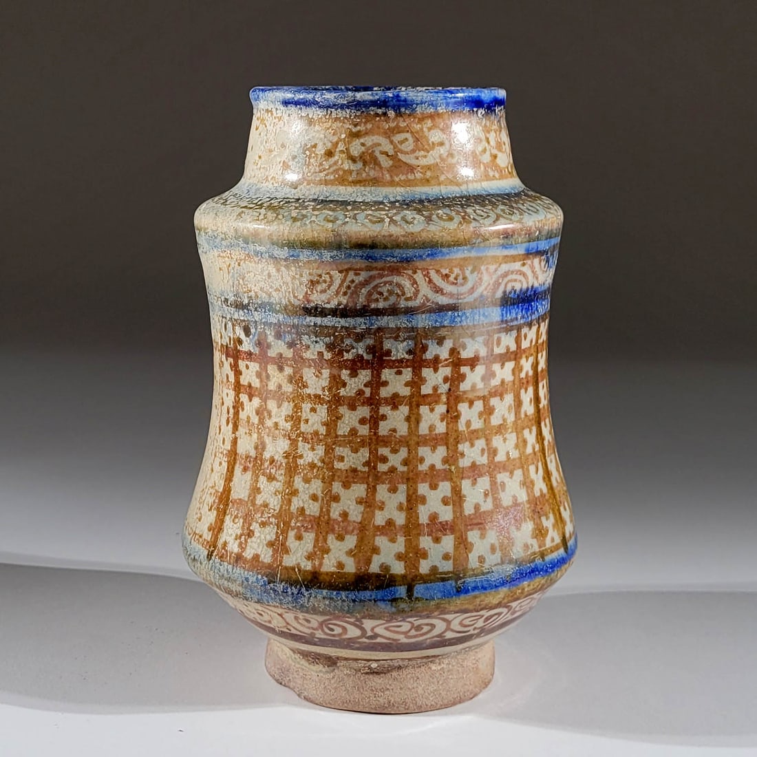 Seljuk Cobalt and Luster Decorated Albarello (1 of 3)