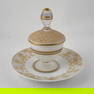 Fine French Opaline Glass Covered Bowl.