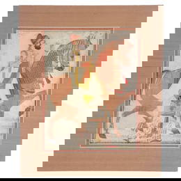 Indian Miniature Painting of a Maharaja on Horseback