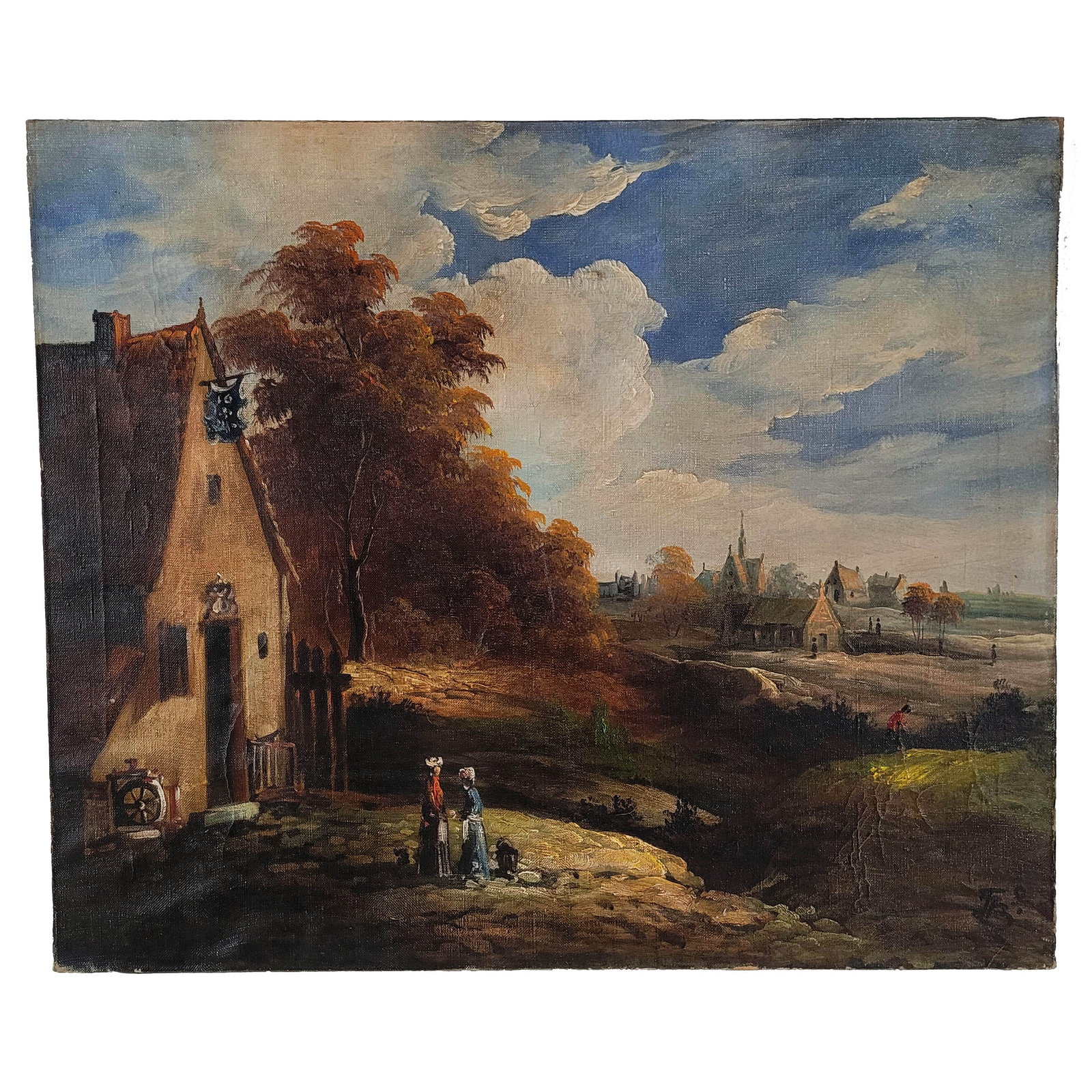 Landscape Painting, Oil on Canvas (1 of 2)