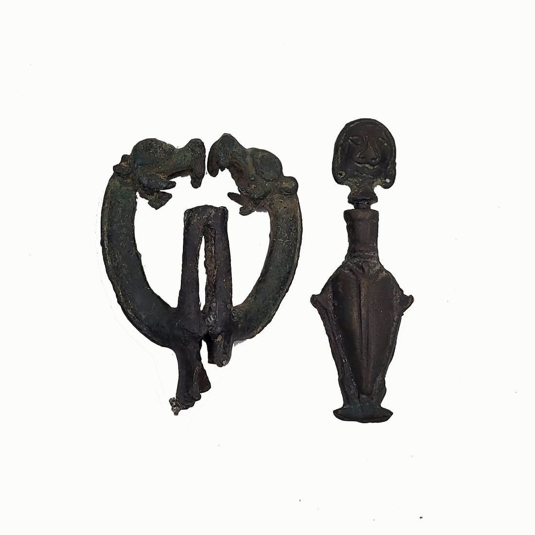 Luristan Bronze Cosmetic Flask and Finial (1 of 4)