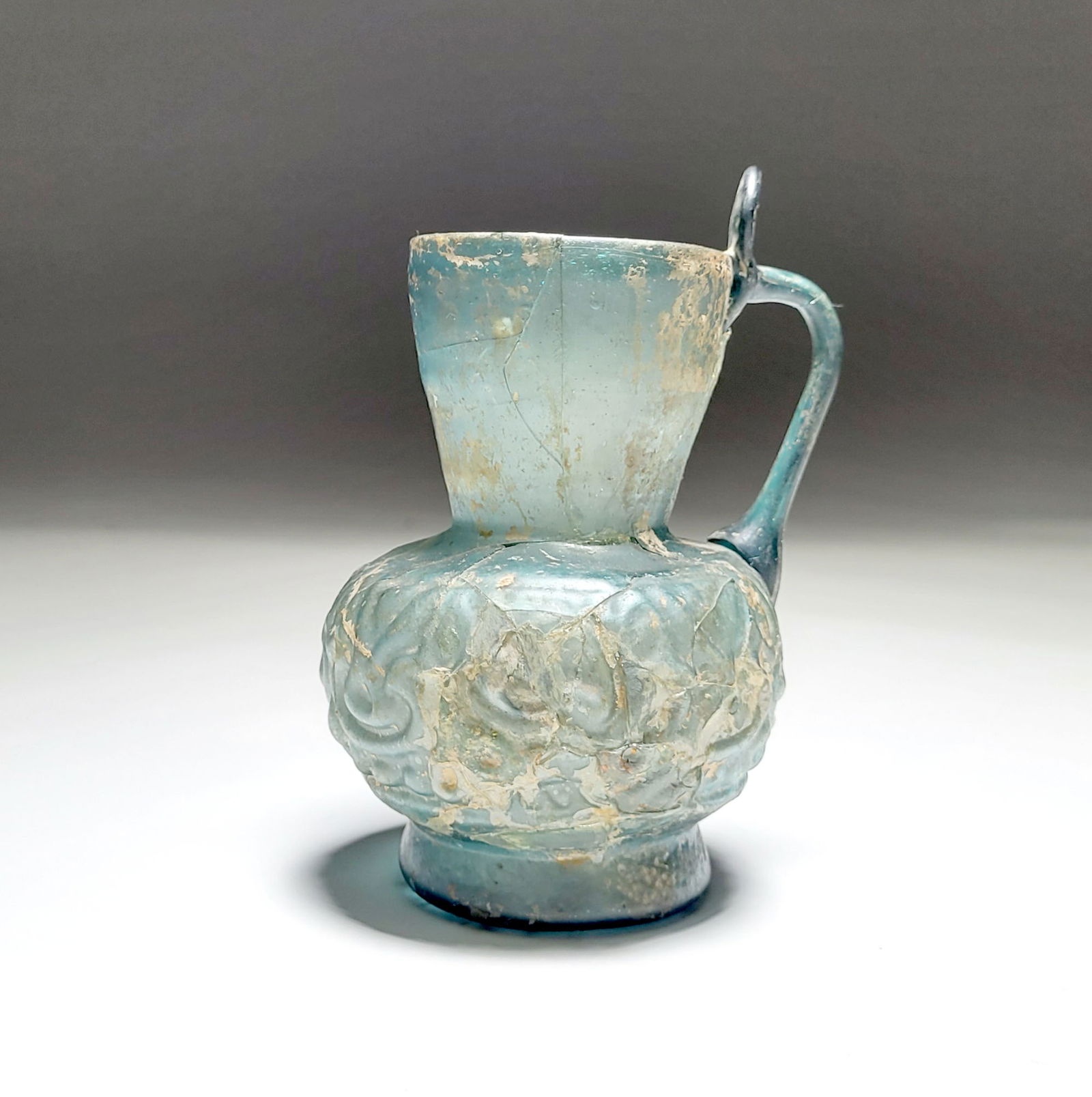 Islamic Mold-Blown Glass with Applied Handle (1 of 4)