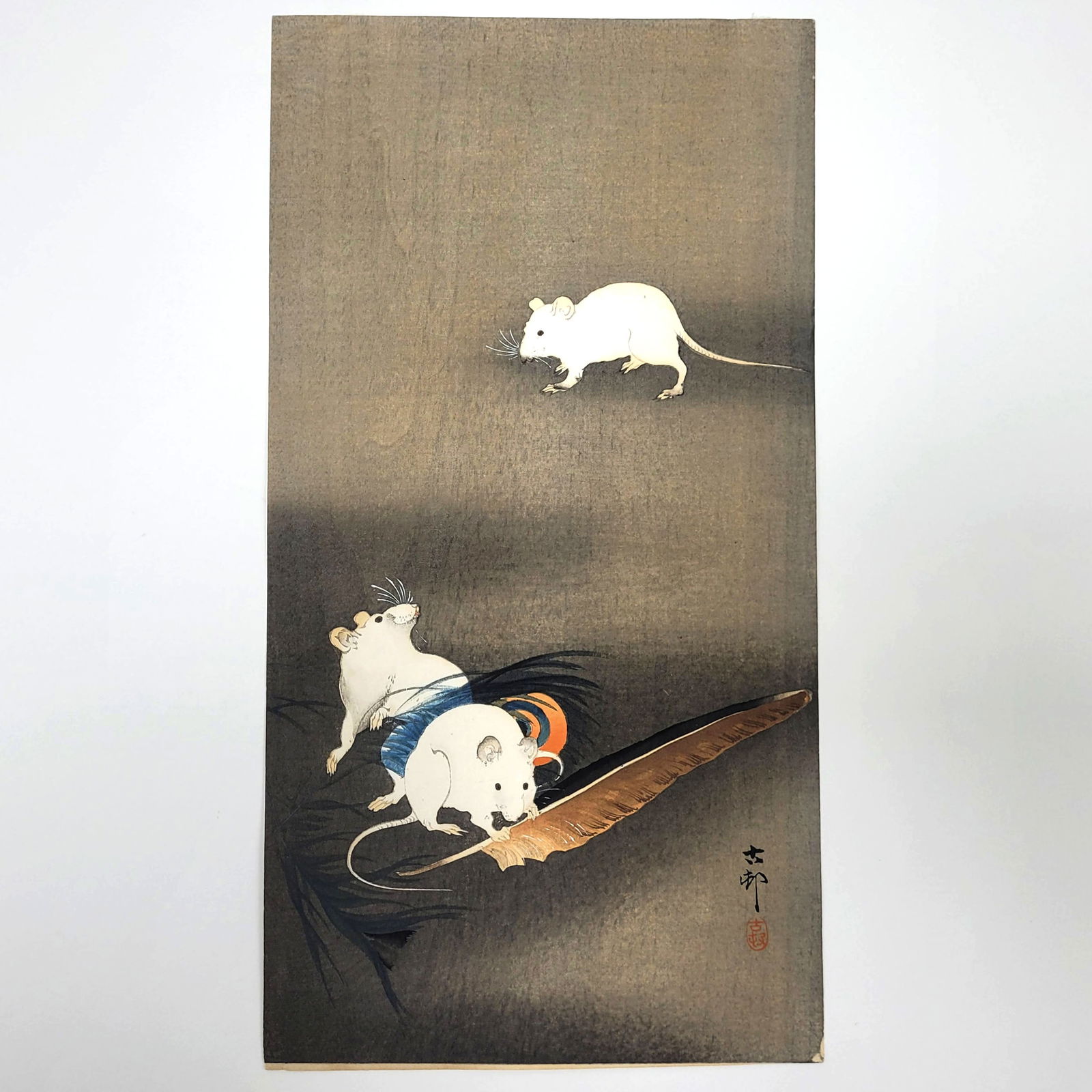 Ohara Koson Japanese Ukiyo-e Woodblock Print (1 of 2)