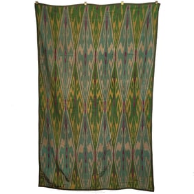 Persian Silk Ikat Wall Hanging or Curtain