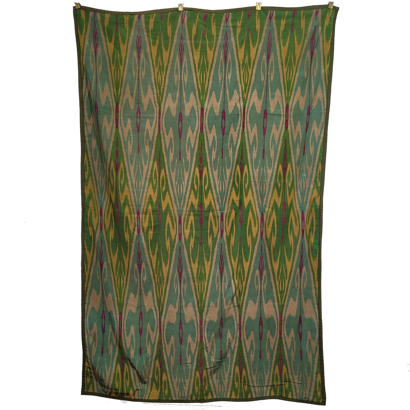 Persian Silk Ikat Wall Hanging or Curtain (1 of 4)