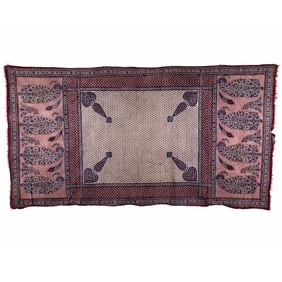 Persian Cotton Shawl with Boteh Design