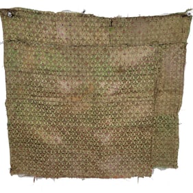Indian Chanderi Silk Brocade Textile Panel
