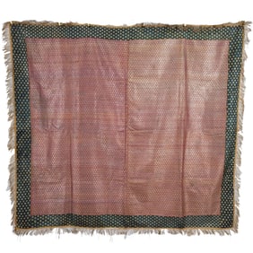 Indian Brocade Silk with Gilt-Silver Threadwork