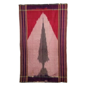 Aleppo Syrian Ikat with Tree of Life Motif