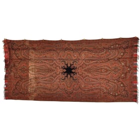 European Paisley Shawl with Center Star Medallion