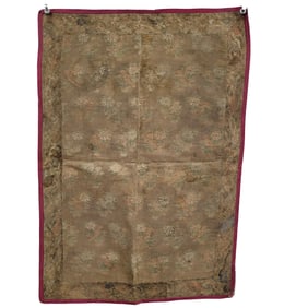 Safavid Silk Brocade Panel with Parrakeet Designs