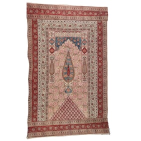 Large Persian Cotton Ghalamkar with Tree of Life Motif