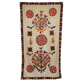 Egyptian Cotton Curtain with Colorful Appliques