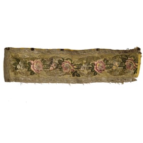 Ottoman/European Silk and Metal Thread Textile Panel