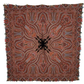 European Paisley Shawl with Kaleidoscope Designs