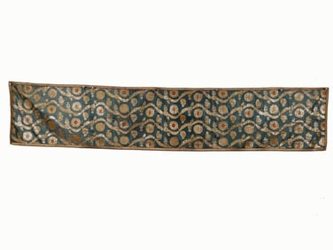 Russian Imperial Silk Embroidered Table Runner