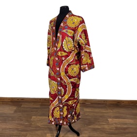 Uzbek/Ottoman Embroidered Silk Coat